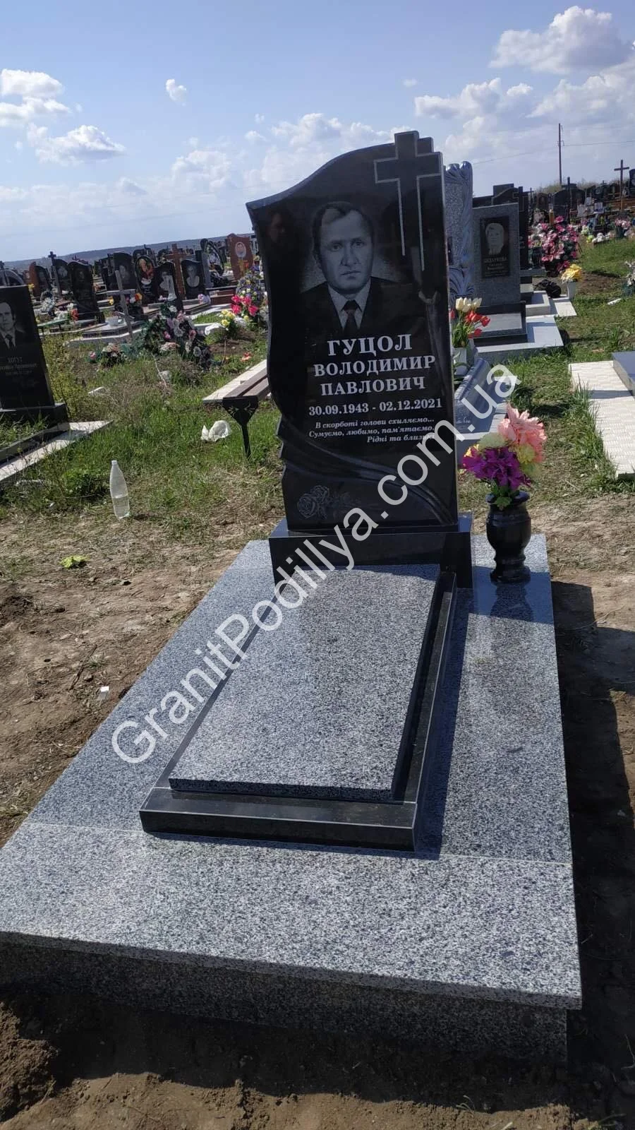 Подвійний пам'ятник з граніту - Кам'янець-Подільський | GranitPodillya